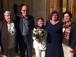 Mit den Madres de la Candelaria (Teresita Gaviria in der Mitte), Christine Kamm MdL und dem Augsburger Umweltreferenten Rainer Erben.